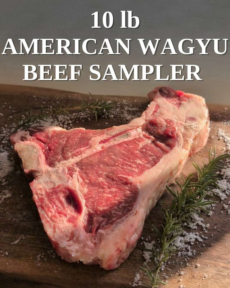 10 lb. Premium American Wagyu Beef Sampler Box - 3C Joppa Cattle Company, LLC