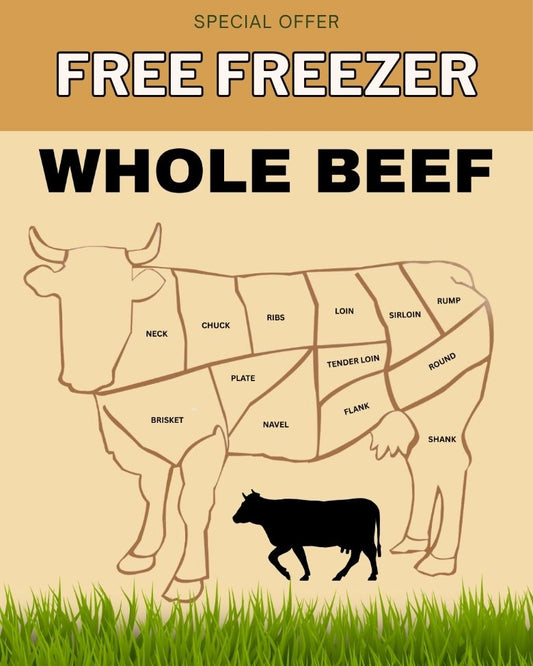 WHOLE BEEF Premium Grass-Fed American Wagyu Bulk Beef - 3C Joppa Cattle Company, LLC