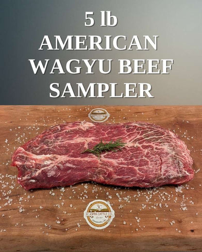5 lb. Premium American Wagyu Beef Sampler Box - 3C Joppa Cattle Company, LLC