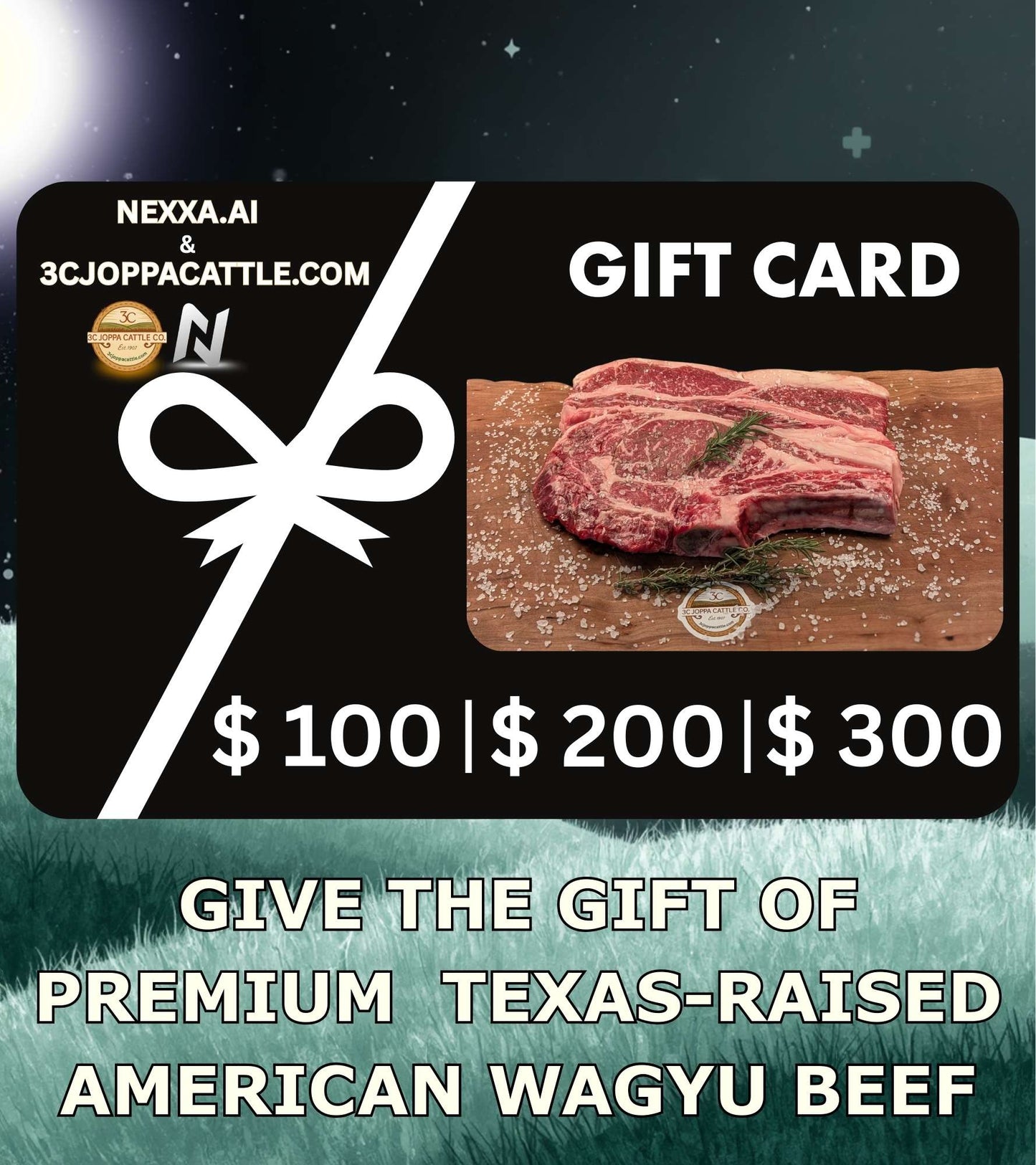 3C Joppa & Nexxa Gift Card - 3C Joppa Cattle Company, LLC