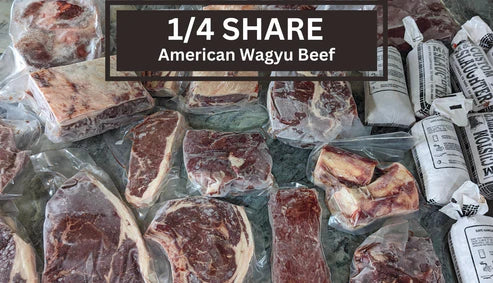ONE QUARTER Premium Grass-Fed American Wagyu Bulk Beef (DEPOSIT ORDER)