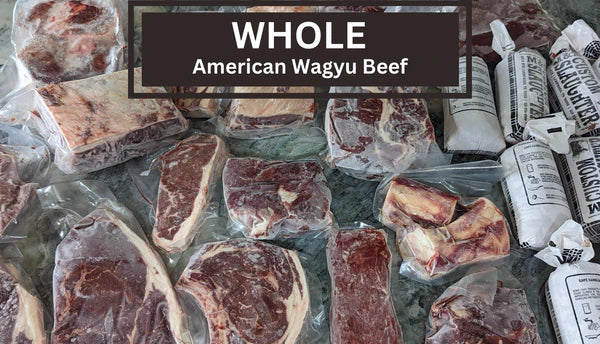 WHOLE BEEF Premium Grass-Fed American Wagyu Bulk  Beef (DEPOSIT ORDER)