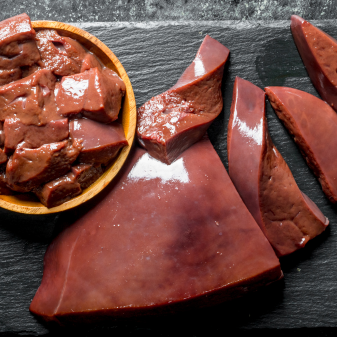 Grass-fed American Wagyu beef liver – pasture-raised, vacuum-sealed, nutrient-dense organ meat from Texas ranch

